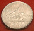 Victory by William of Orange at the Battle of the Boyne River in Ireland commemorative medal by Reinier Arondeaux at Teylers Museum. Haarlem, Netherlands.