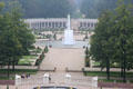 Colonnade & King's fountain in upper garden built to rival those of Louis XIV of France. Het Loo, Netherlands.