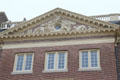 Decorative relief adorning pediment atop Het Loo Palace. Het Loo, Netherlands.