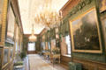 Picture gallery displaying some of Prince Willem's large painting collection. Het Loo, Netherlands.