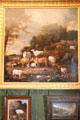 Landscape with Exotic Animals painting by Melchior d'Hondecoeter. Het Loo, Netherlands.