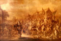 Work by Adrian van der Venne well-known painter of his era. Het Loo, Netherlands.