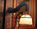 Elephant trunk hanger for light fixture in Drawing Room of Prince Hendrik. Het Loo, Netherlands.