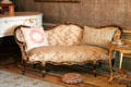 Louis XV sofa with matching foot cushion in Queen Wilhelmina's Drawing Room. Het Loo, Netherlands.