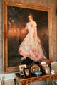 Princess Juliana, daughter of Queen Wilhelmina, on her 21st birthday painting by Lizzy Ansingh in Queen Wilhelmina's Drawing room. Het Loo, Netherlands.