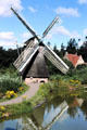 Windmill in Netherlands Open Air Museum. Arnhem, Netherlands.