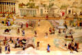 Tin figure diorama showing Athens Acropolis with Pantheon, Erechtheion & Temple of Nike at National Tin Figures Museum. Ommen, Netherlands.