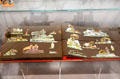 Paper cutouts in album at National Tin Figure Museum. Ommen, Netherlands.