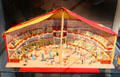 Big Top circus model populated by tin figures at National Tin Figure Museum. Ommen, Netherlands.