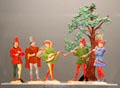 Medieval tin figure troubadours at National Tin Figure Museum. Ommen, Netherlands.