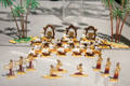 Indonesian Gamelan orchestra figures at National Tin Figure Museum. Ommen, Netherlands.
