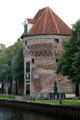Wijndragersstoren part of city's ancient fortifications. Zwolle, Netherlands.