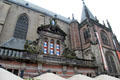 Details of facade of St. Michael's Church. Zwolle, Netherlands.