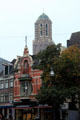 Peperbus late Gothic tower overlooking the town. Zwolle, Netherlands.