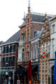 Streetscape in historic center. Zwolle, Netherlands.
