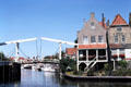Lift bridge in Enkhuizen. Netherlands.