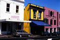 Colorful buildings on Parnell Road. Auckland, New Zealand.