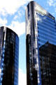 Highrise buildings on Victoria & Albert Streets. Auckland, New Zealand.
