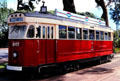 Streetcar 257 at Museum of Transport Technology and Social History. Auckland, New Zealand.