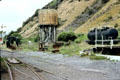 Passenger cars at the small Rail Museum in Paekakariki. New Zealand.