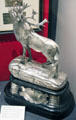 Silver statue of Royal Newfoundland Regiment's Caribou War Memorial at Beaumont Hamel, France at Royal Scots Museum. Edinburgh, Scotland.