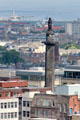 Melville Monument in St Andrew Square project above New Town. Edinburgh, Scotland.