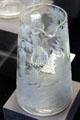 Glass pitcher engraved with deer by Ford family of Edinburgh at Museum of Edinburgh. Edinburgh, Scotland.