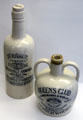 Stoneware bottles for ammonia & whiskey by A.W. Buchnan of Portobello, Scotland at Museum of Edinburgh. Edinburgh, Scotland.