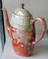 Porcelain coffee pot by Elizabeth Amour at Museum of Edinburgh. Edinburgh, Scotland.