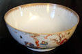 China export porcelain punch bowl at Gladstone's Land tenement house. Edinburgh, Scotland.