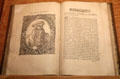 John Knox plate in Icones book by Theodore Beza at John Knox House. Edinburgh, Scotland.