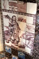 Fireplace tiles at John Knox House. Edinburgh, Scotland.