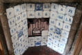 Tiled fireplace at John Knox House. Edinburgh, Scotland.