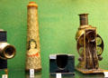 Kaleidoscope, Debusscope, & Magic Lantern optical systems at Museum of Childhood. Edinburgh, Scotland.