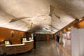 Entrance hall interior at Scottish Parliament. Edinburgh, Scotland.