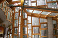Array of window openings at Scottish Parliament. Edinburgh, Scotland.