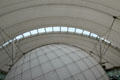 Interior of fabric roof at Our Dynamic Earth. Edinburgh, Scotland.