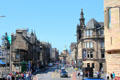 Looking up George IV Bridge Street from National Museum to Bank of Scotland dome. Edinburgh, Scotland