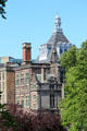 Central Library spire seen from Greyfriars Kirk. Edinburgh, Scotland.
