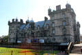 Lauriston Place seen from Greyfriars Kirk yard. Edinburgh, Scotland.