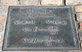 James Clerk Maxwell equations at base of his statue on George Street. Edinburgh, Scotland.