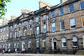Row houses which combine into neo-classical palace facade on Charlotte Square. Edinburgh, Scotland.