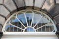 Fanlight over doorway on Charlotte Square. Edinburgh, Scotland.