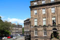 Adam's Georgian row houses transitioning from square to circular street pattern. Edinburgh, Scotland.
