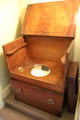 Portable water closet in bedchamber at Georgian House museum. Edinburgh, Scotland.