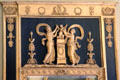 Georgian mirror with Greek images in dining room at Georgian House museum. Edinburgh, Scotland.