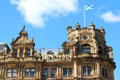 Roofline detail of Jenners Department Store. Edinburgh, Scotland.