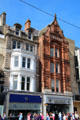 Modernized heritage buildings on Princes Street. Edinburgh, Scotland.