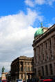 Hanover Street streetscape with Monument to visit of George IV to Scotland. Edinburgh, Scotland.