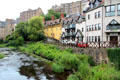 Water of Leith scenery in Dean Village. Edinburgh, Scotland.